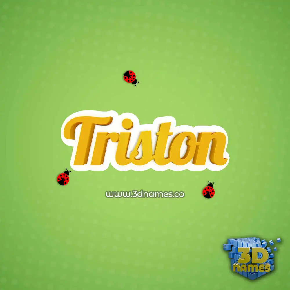 triston in Ladybugs style - 3D name wallpaper