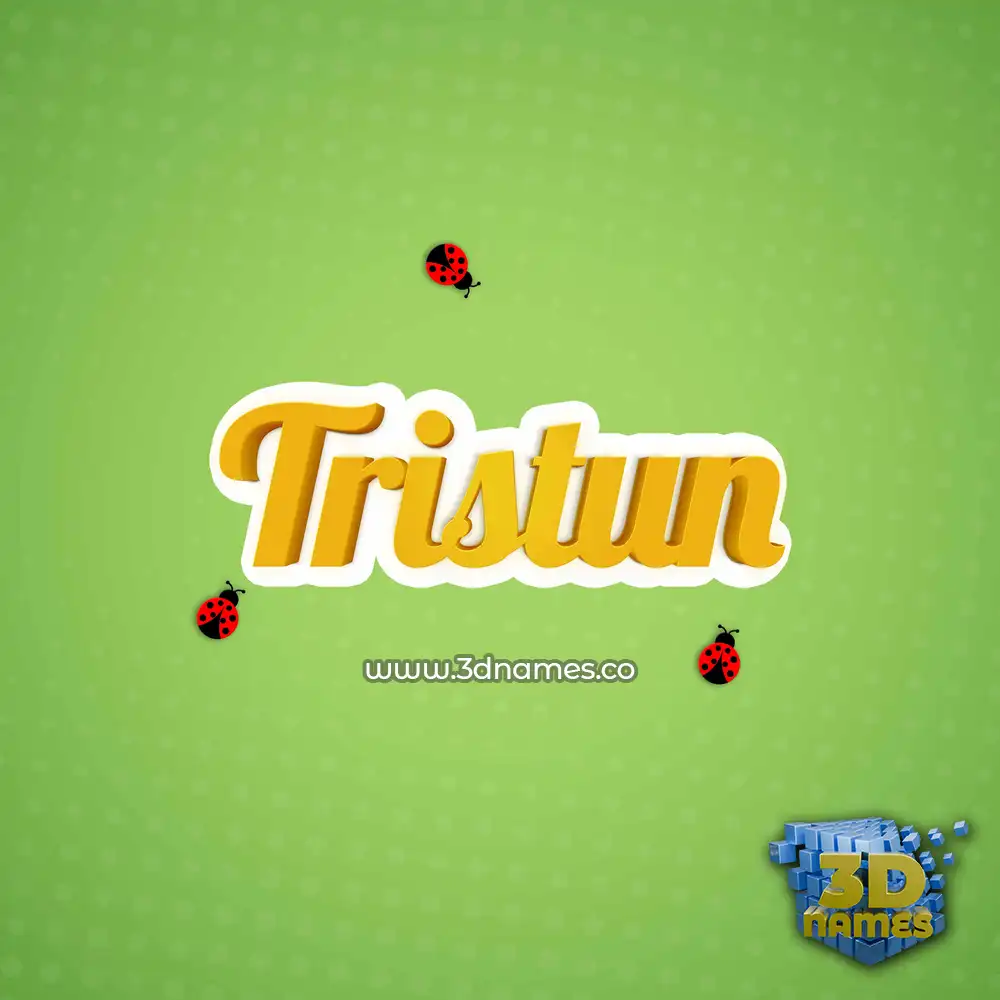 tristun in Ladybugs style - 3D name wallpaper