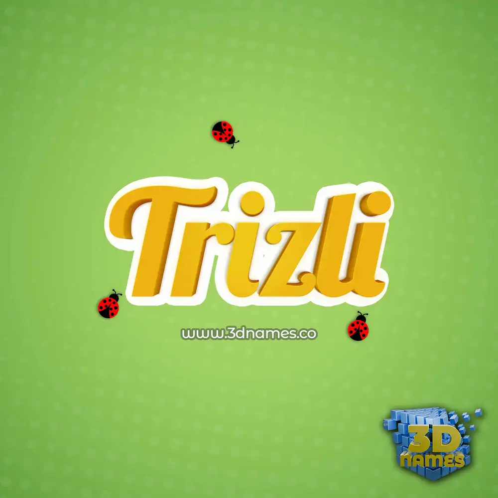 trizli in Ladybugs style - 3D name wallpaper
