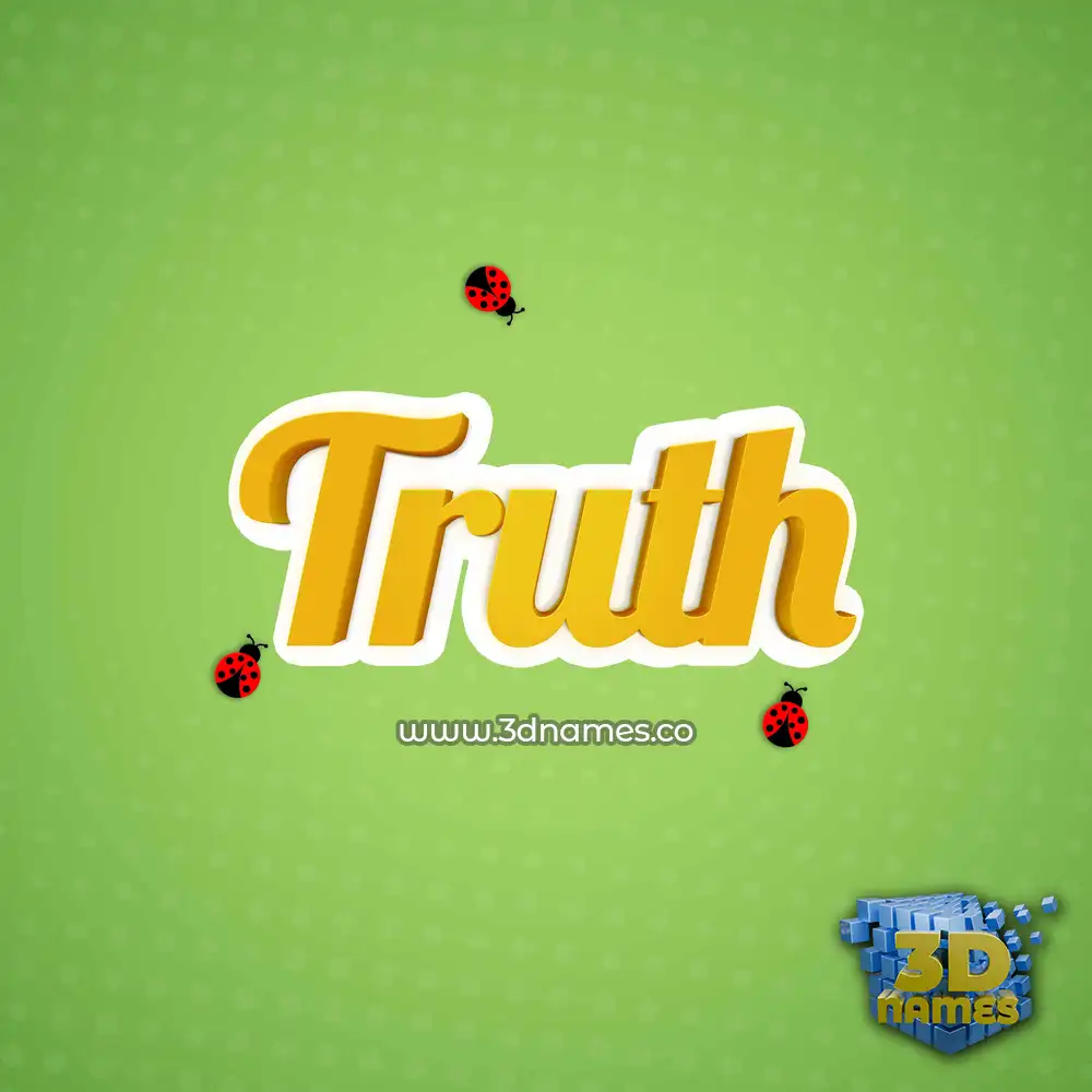 truth in Ladybugs style - 3D name wallpaper