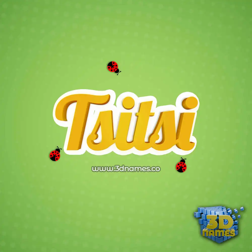tsitsi in Ladybugs style - 3D name wallpaper