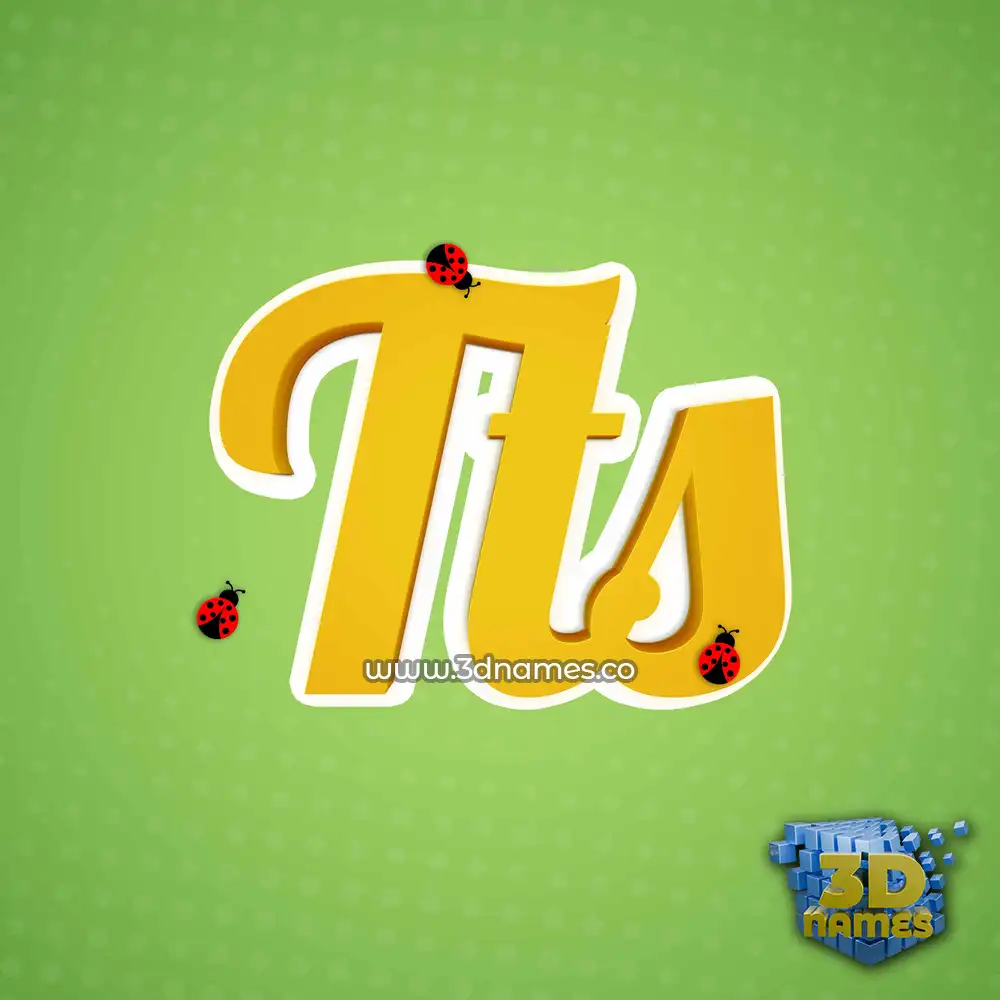 tts in Ladybugs style - 3D name wallpaper