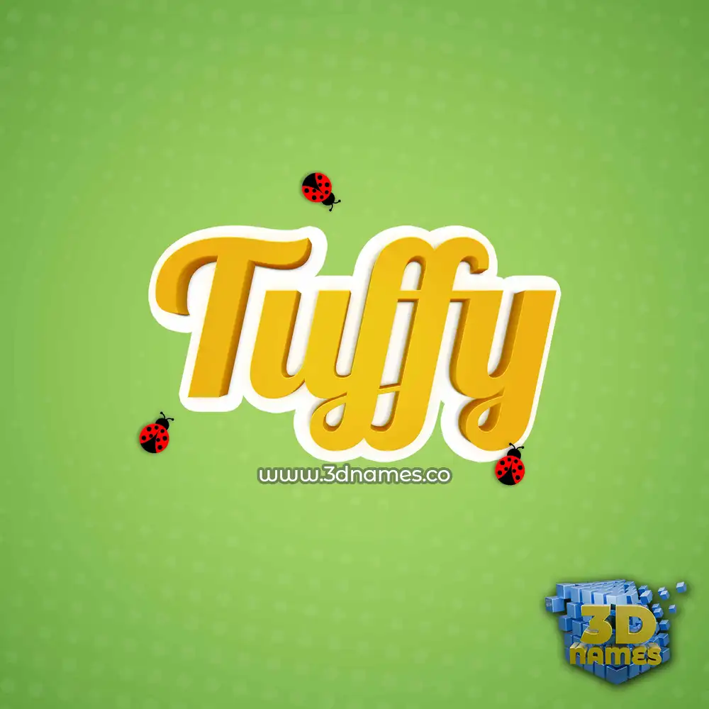 tuffy in Ladybugs style - 3D name wallpaper