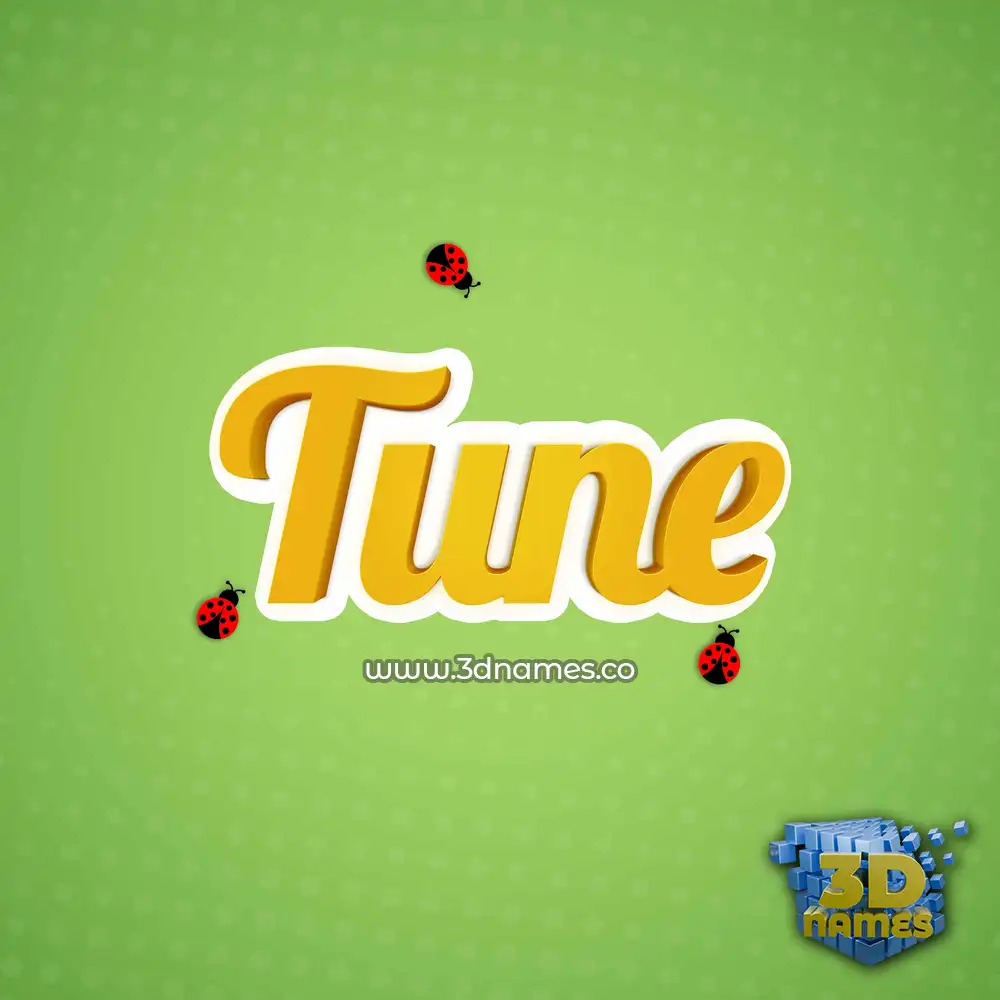 tune in Ladybugs style - 3D name wallpaper
