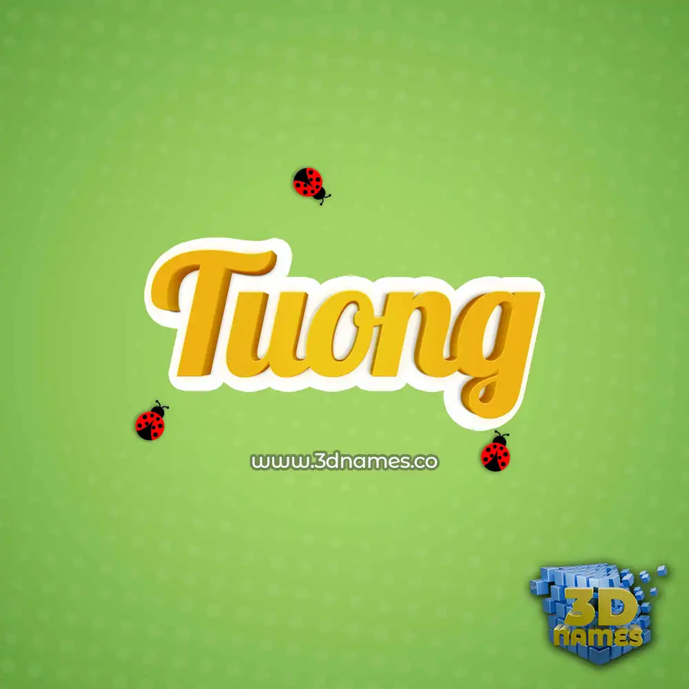 tuong in Ladybugs style - 3D name wallpaper