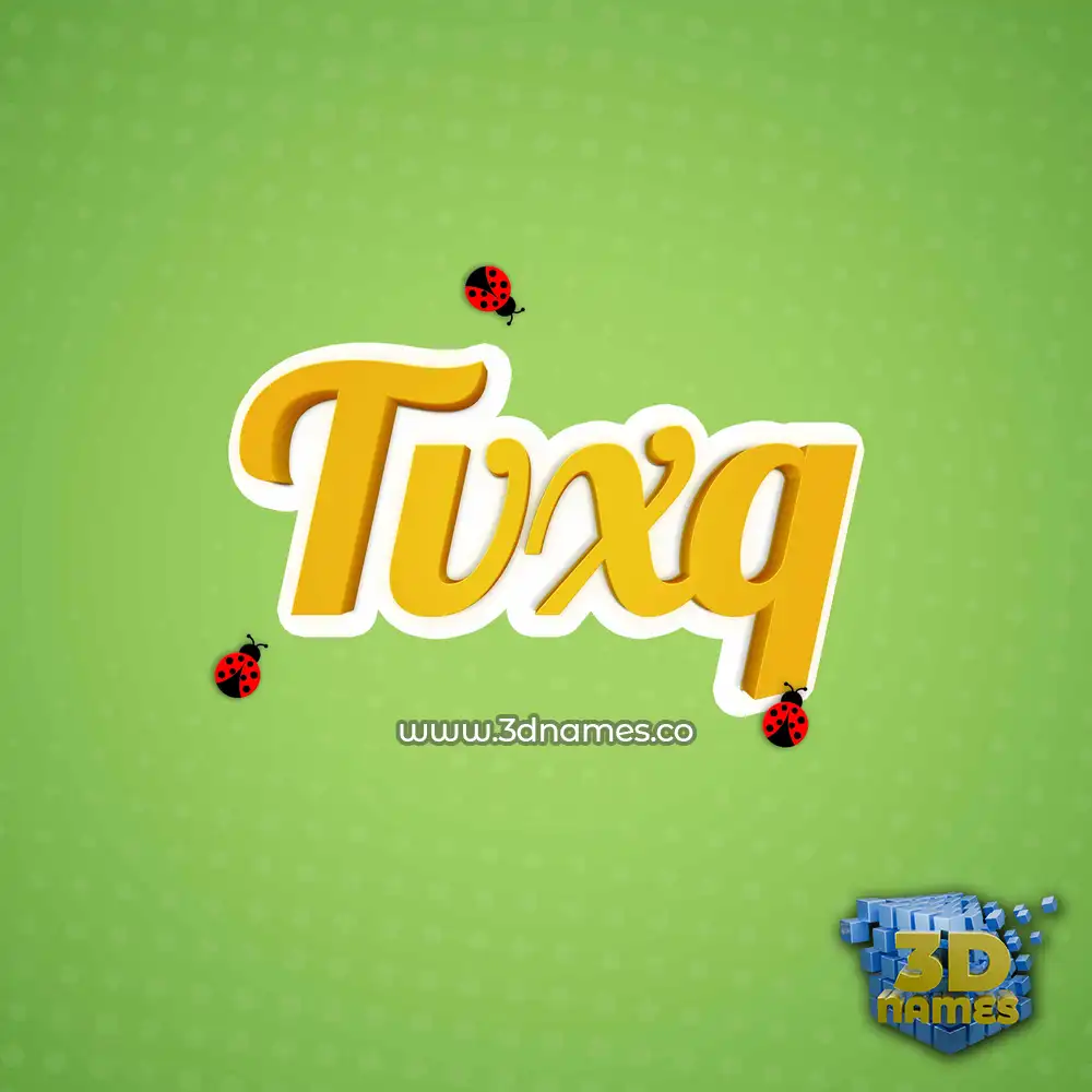 tvxq in Ladybugs style - 3D name wallpaper