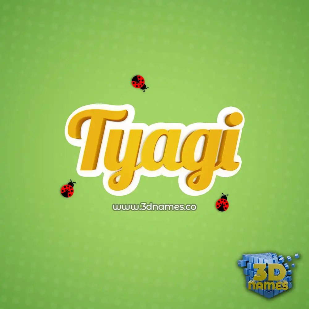 tyagi in Ladybugs style - 3D name wallpaper