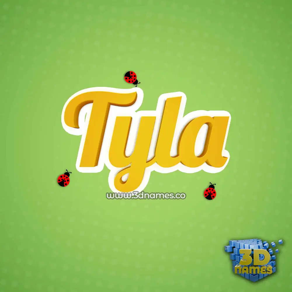 tyla in Ladybugs style - 3D name wallpaper