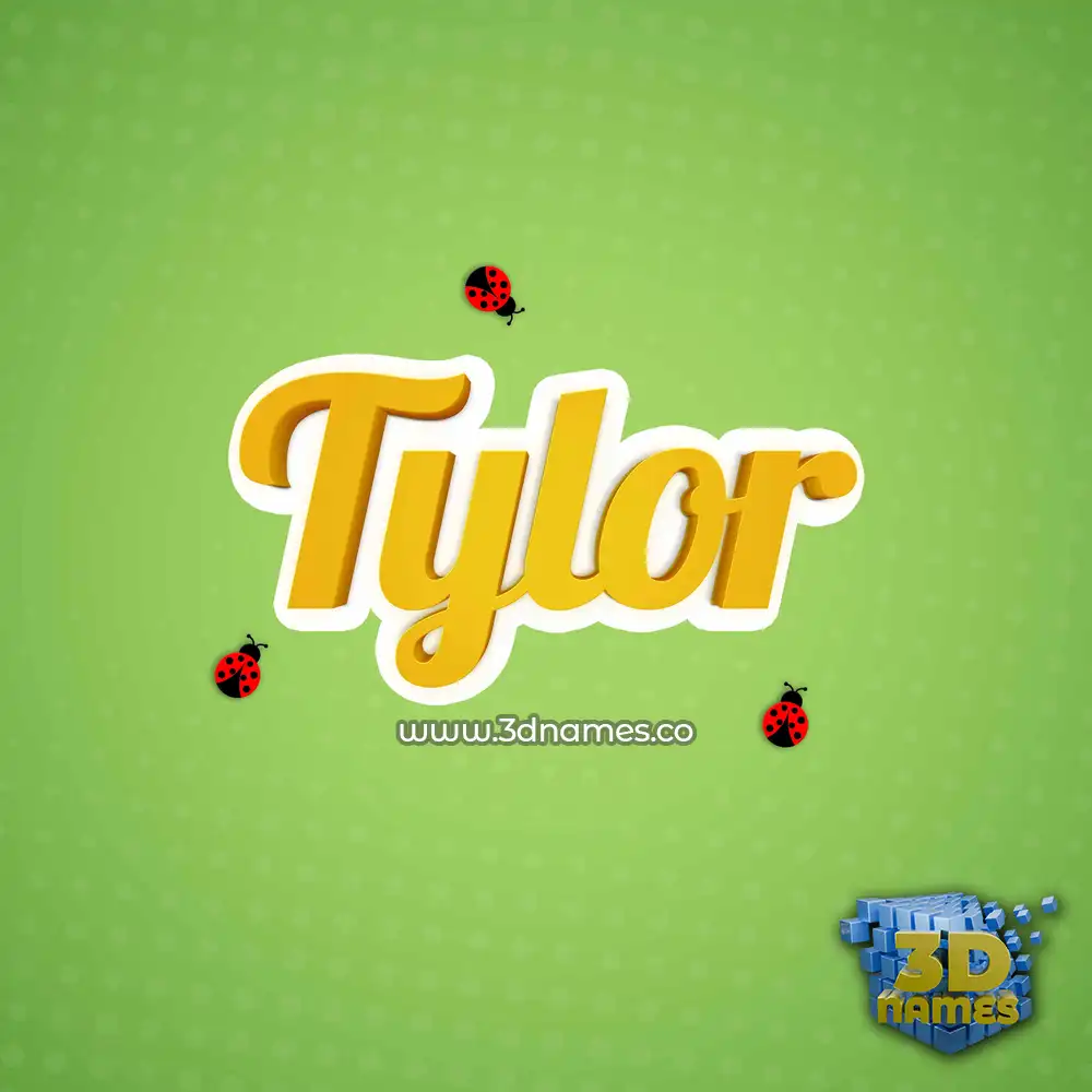 tylor in Ladybugs style - 3D name wallpaper