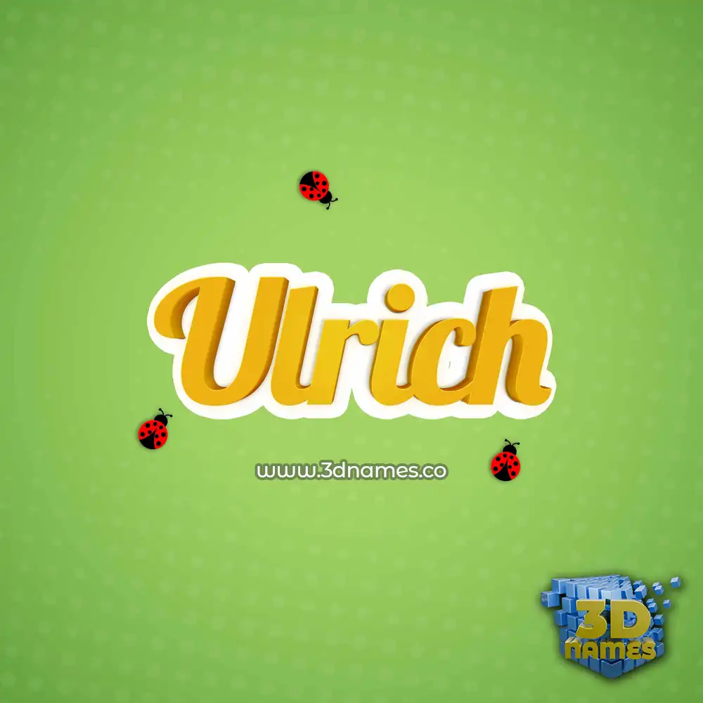 ulrich in Ladybugs style - 3D name wallpaper