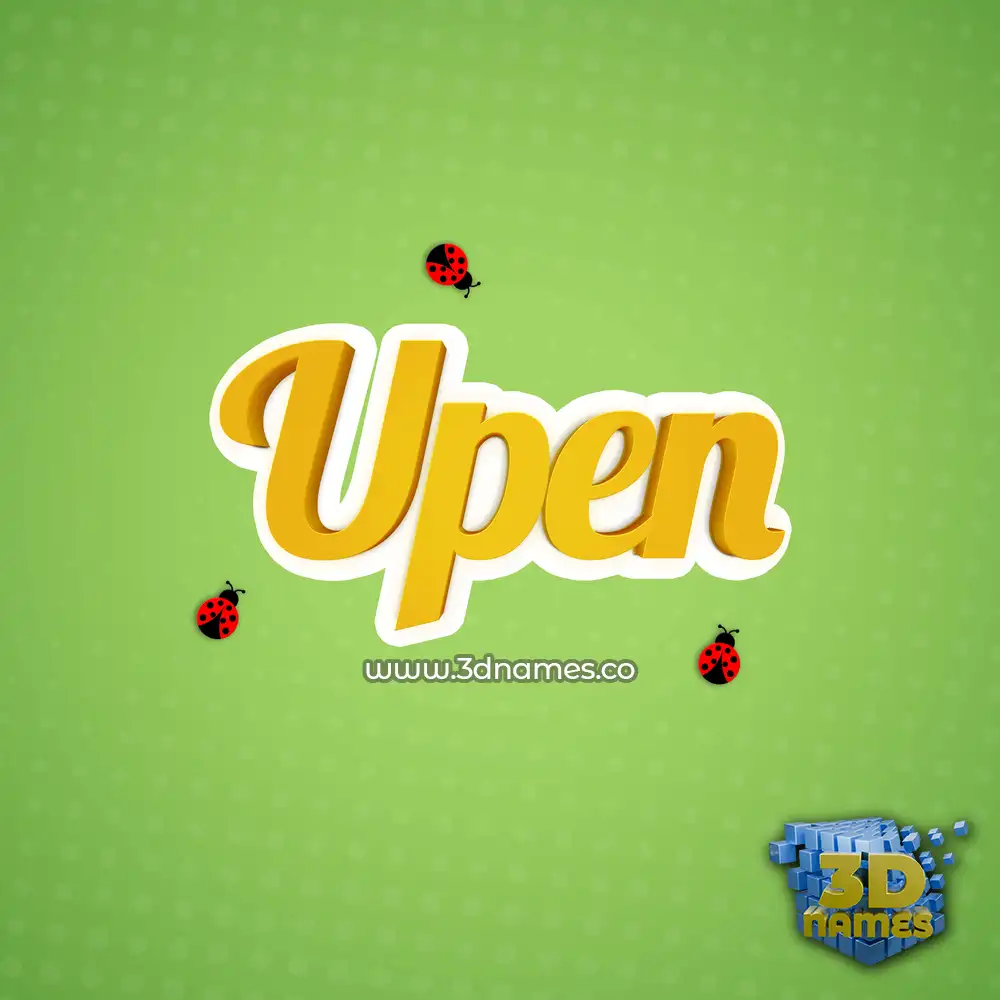 upen in Ladybugs style - 3D name wallpaper