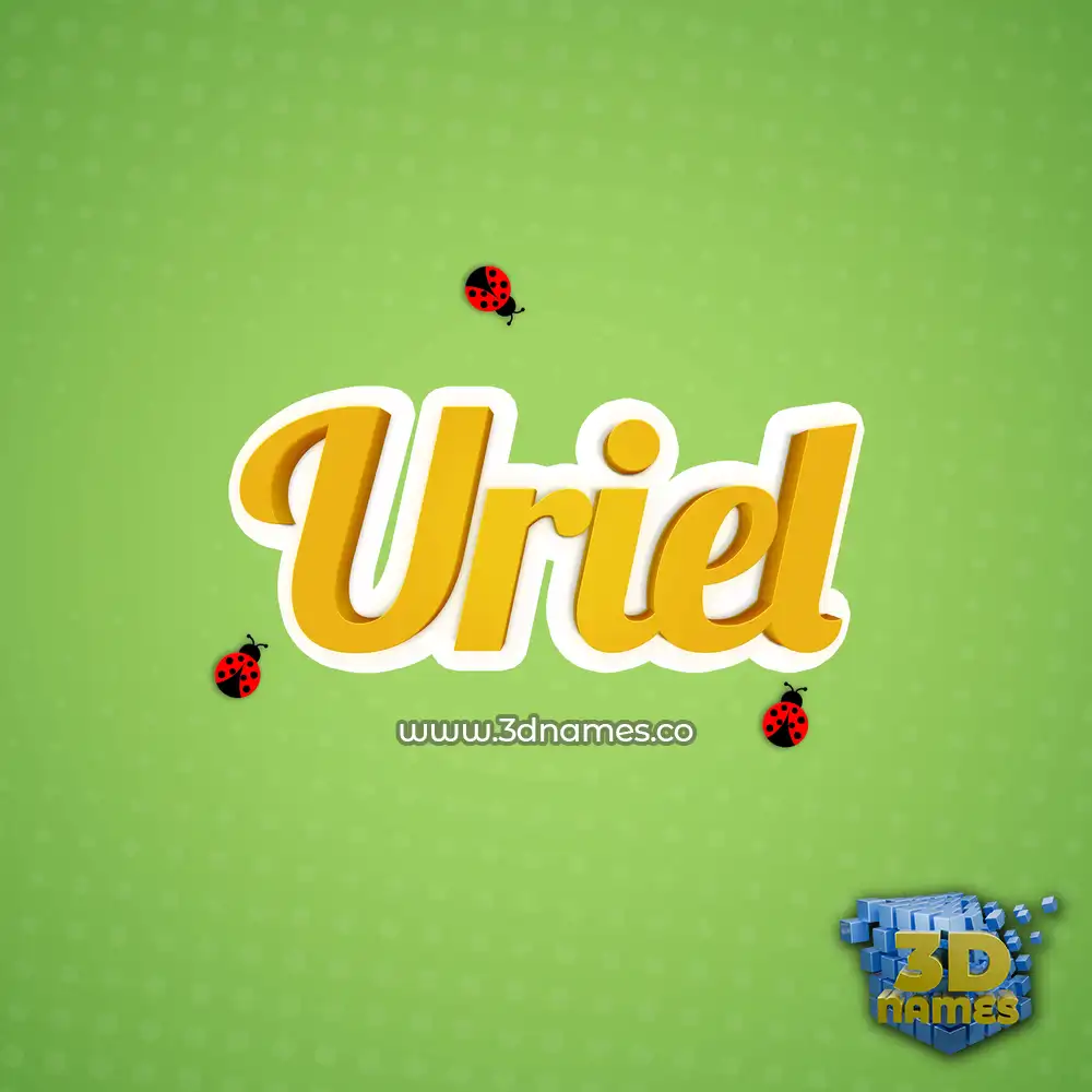 uriel in Ladybugs style - 3D name wallpaper