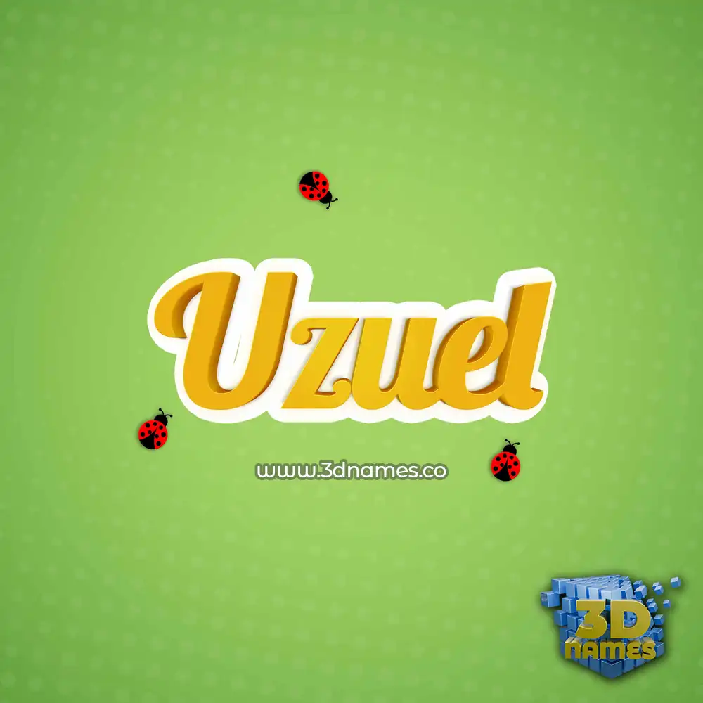 uzuel in Ladybugs style - 3D name wallpaper