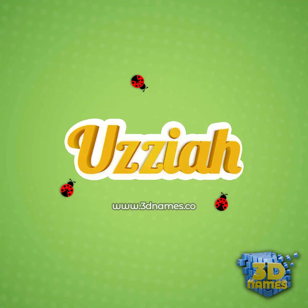 uzziah in Ladybugs style - 3D name wallpaper