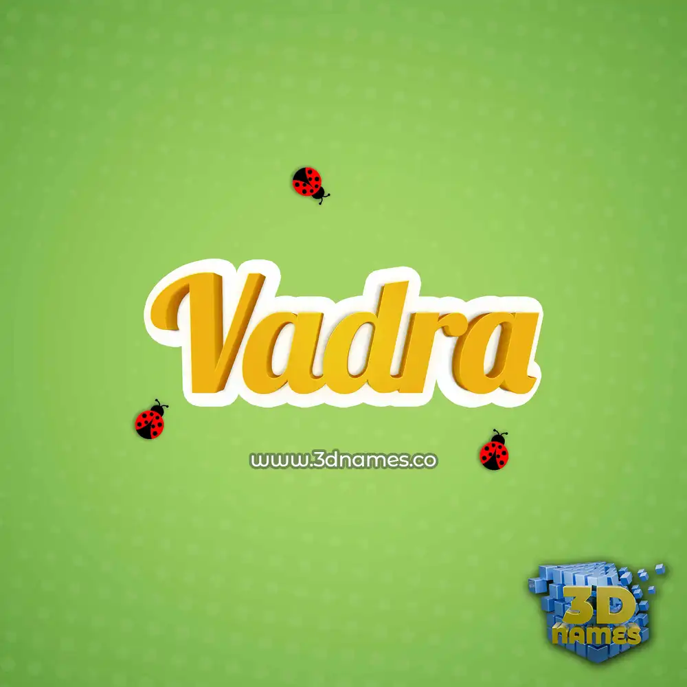 vadra in Ladybugs style - 3D name wallpaper