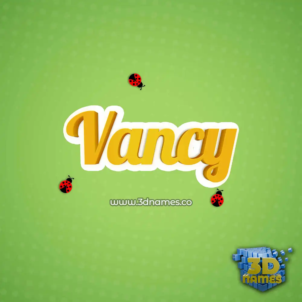 vancy in Ladybugs style - 3D name wallpaper