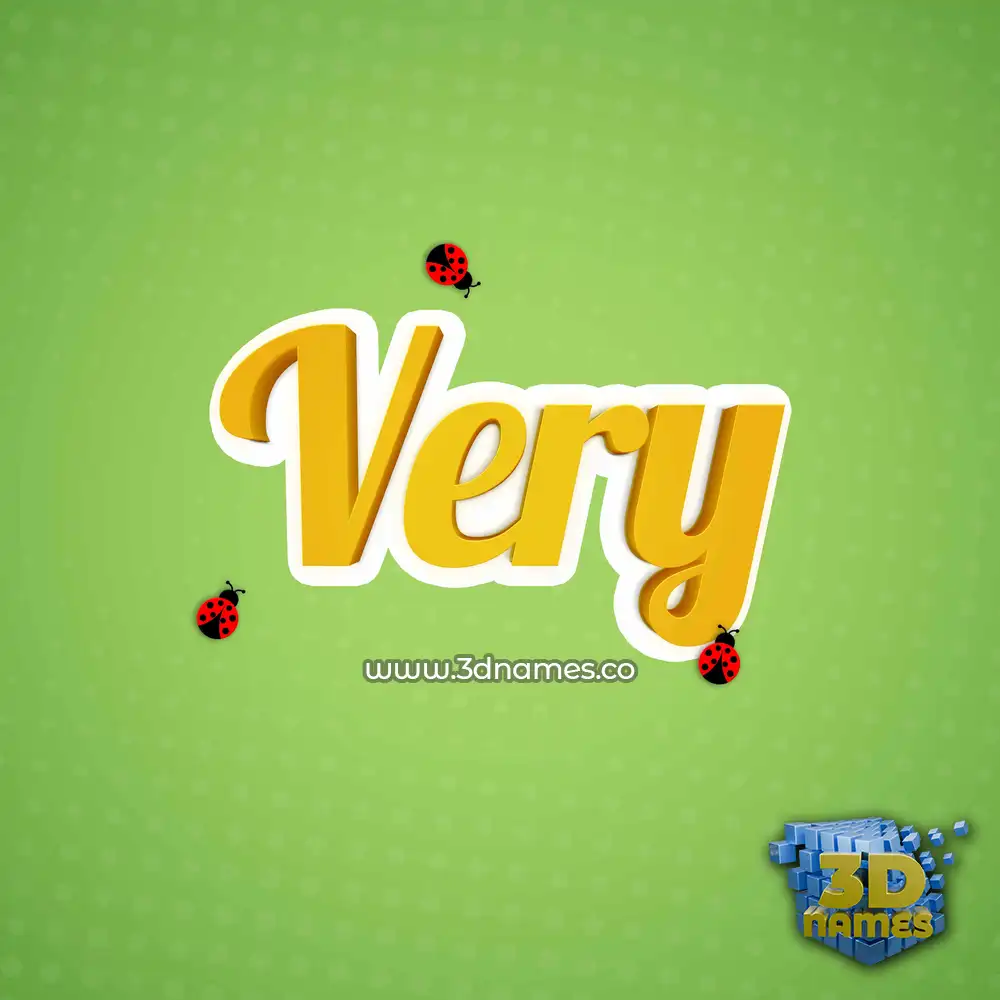very in Ladybugs style - 3D name wallpaper