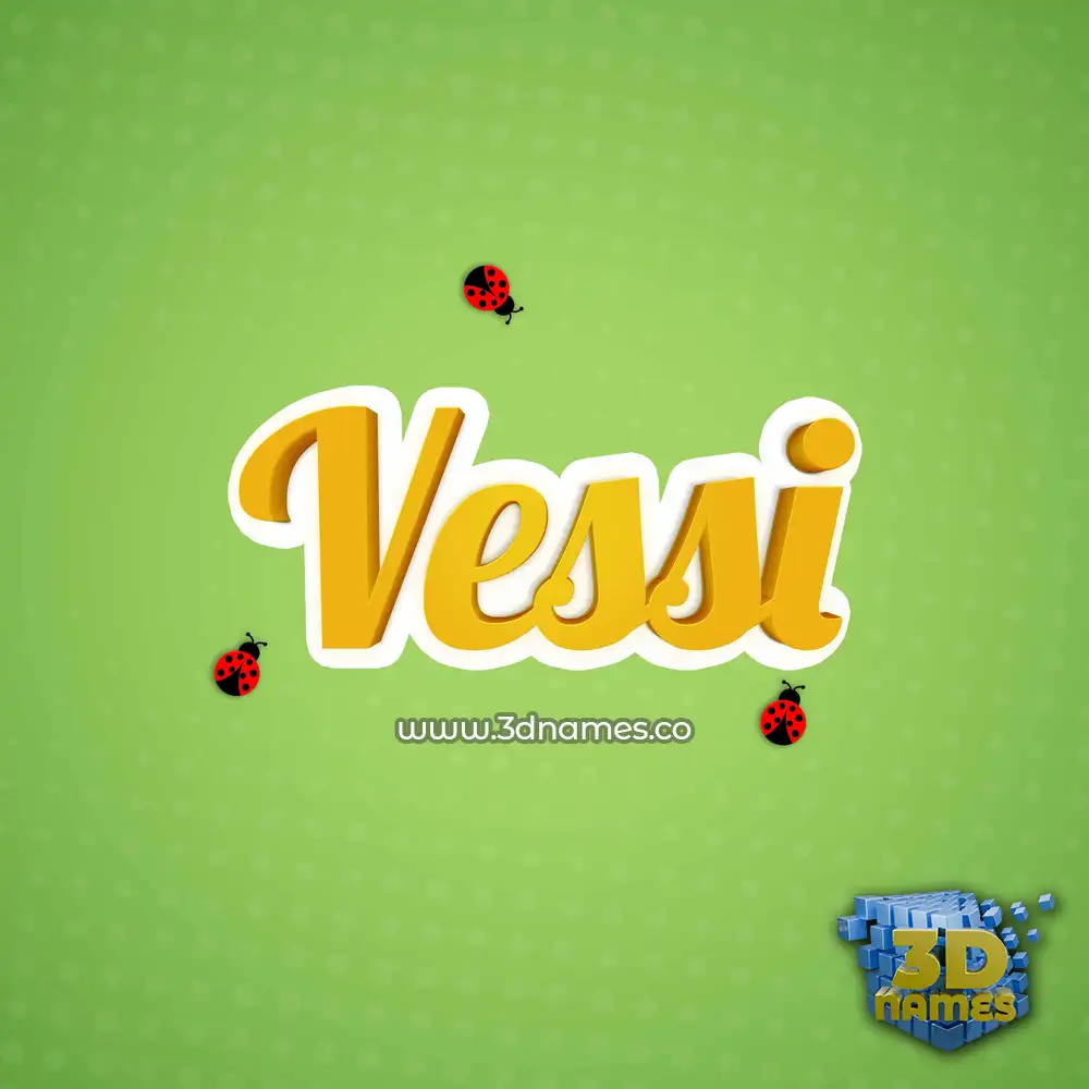 vessi in Ladybugs style - 3D name wallpaper