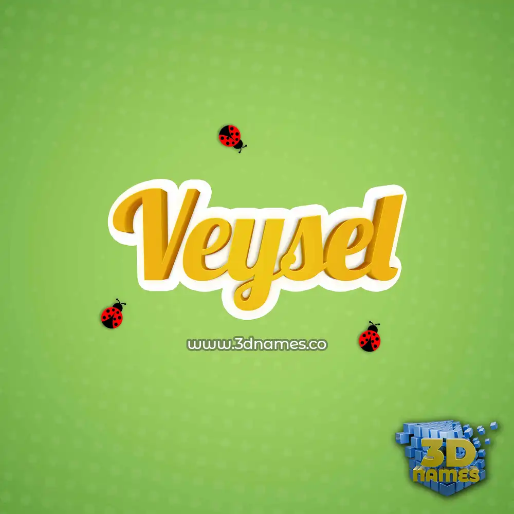 veysel in Ladybugs style - 3D name wallpaper
