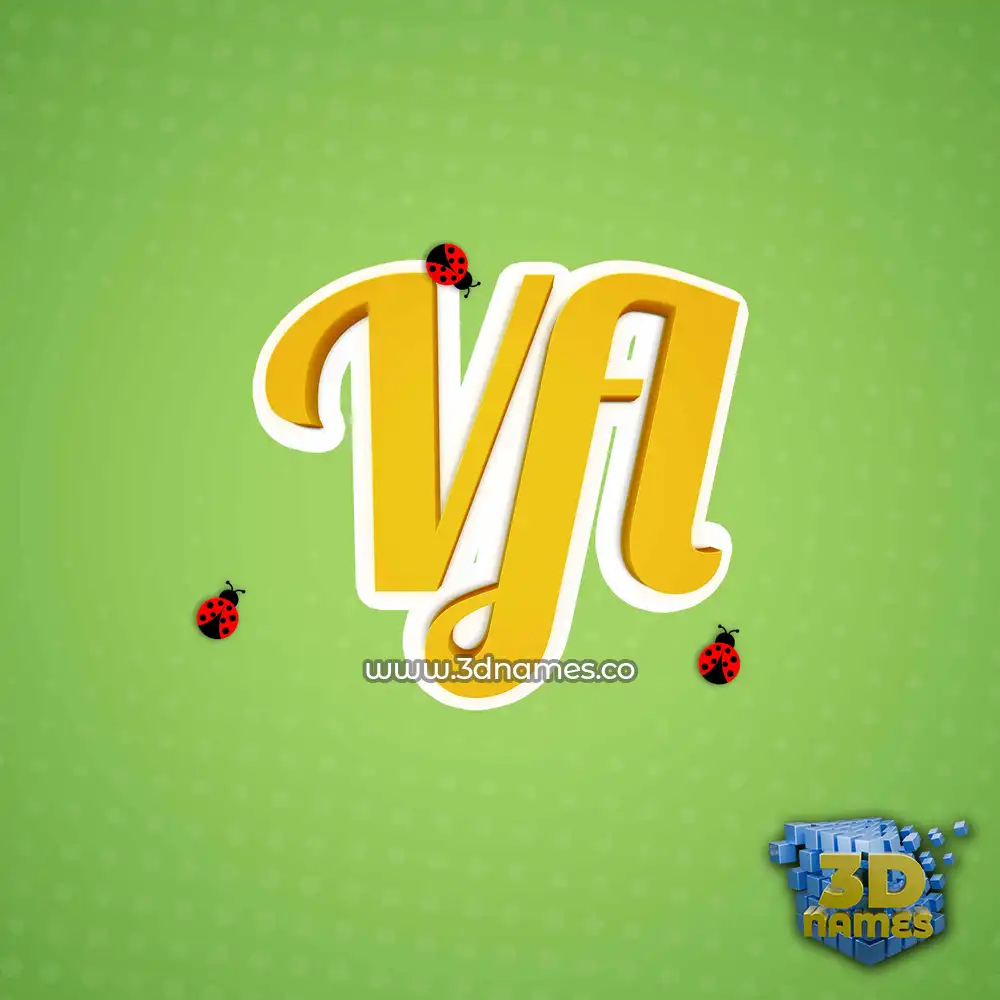 vfl in Ladybugs style - 3D name wallpaper