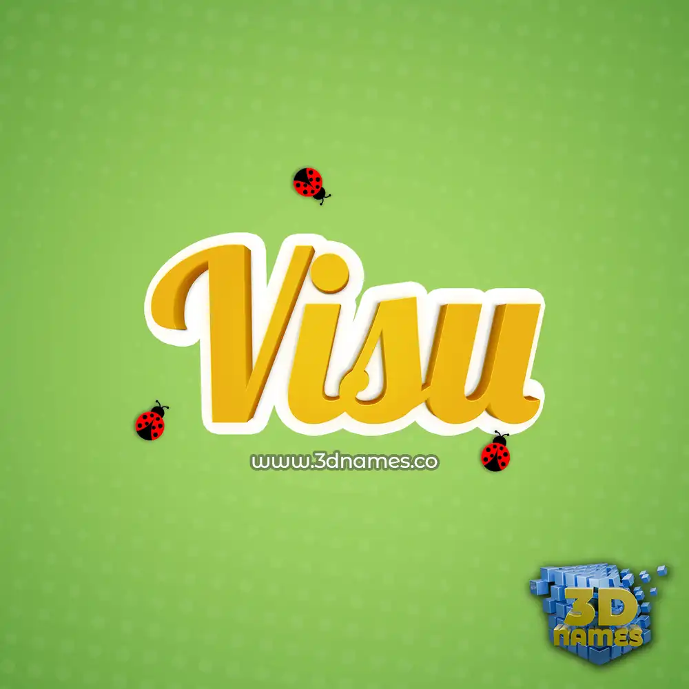 visu in Ladybugs style - 3D name wallpaper