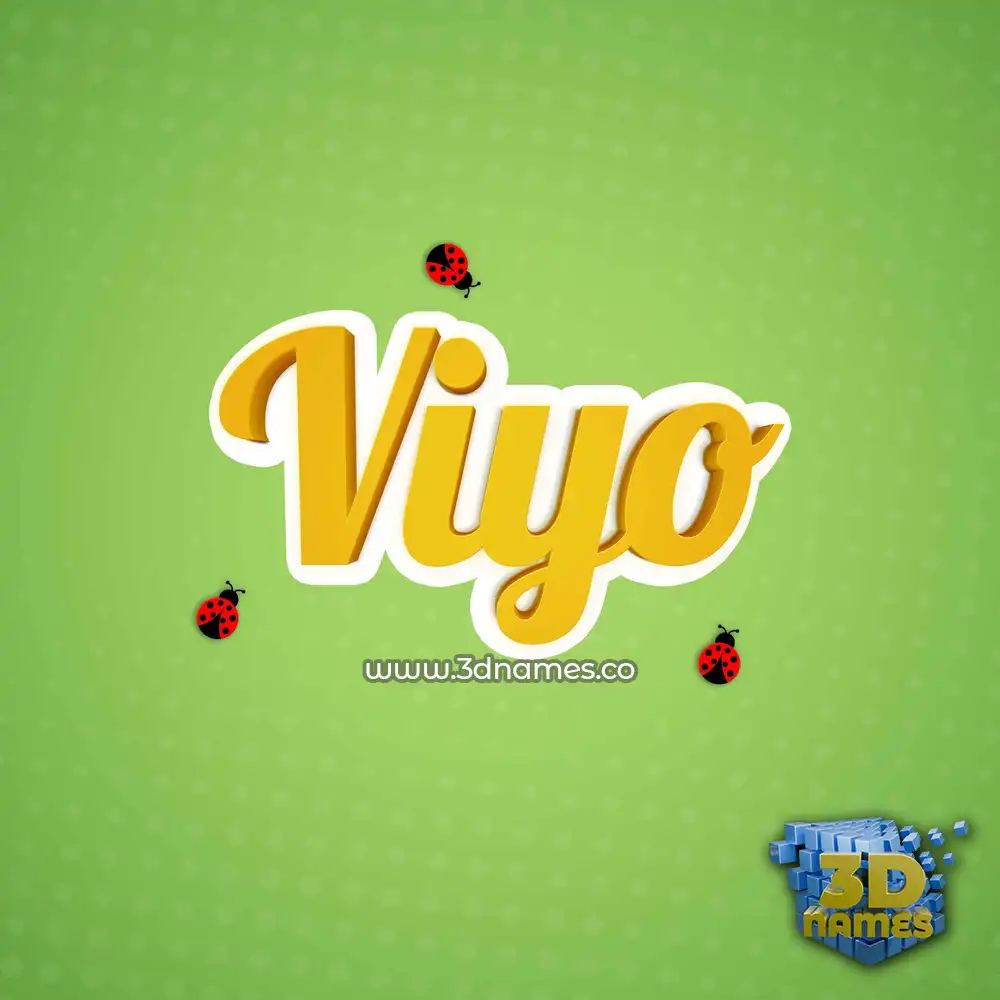 viyo in Ladybugs style - 3D name wallpaper