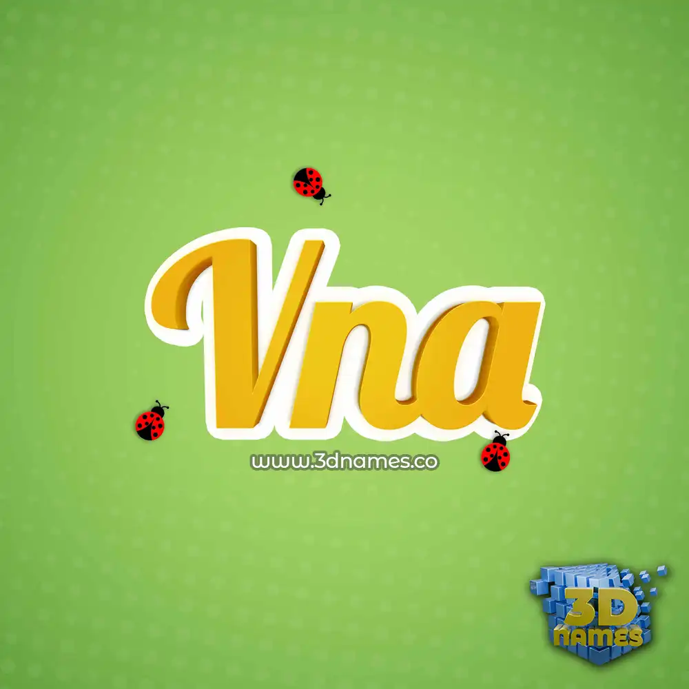 vna in Ladybugs style - 3D name wallpaper