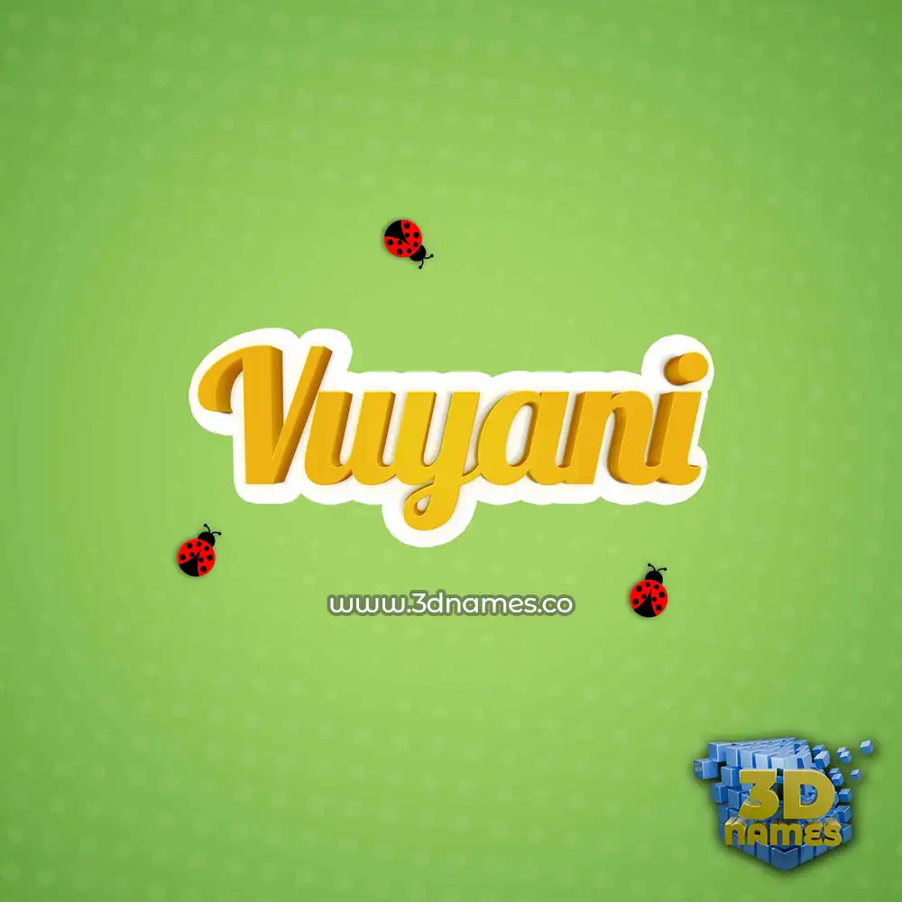 vuyani in Ladybugs style - 3D name wallpaper