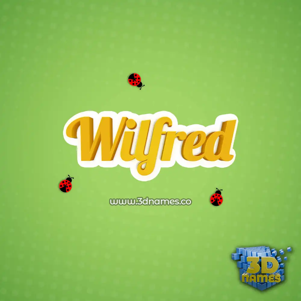 wilfred in Ladybugs style - 3D name wallpaper