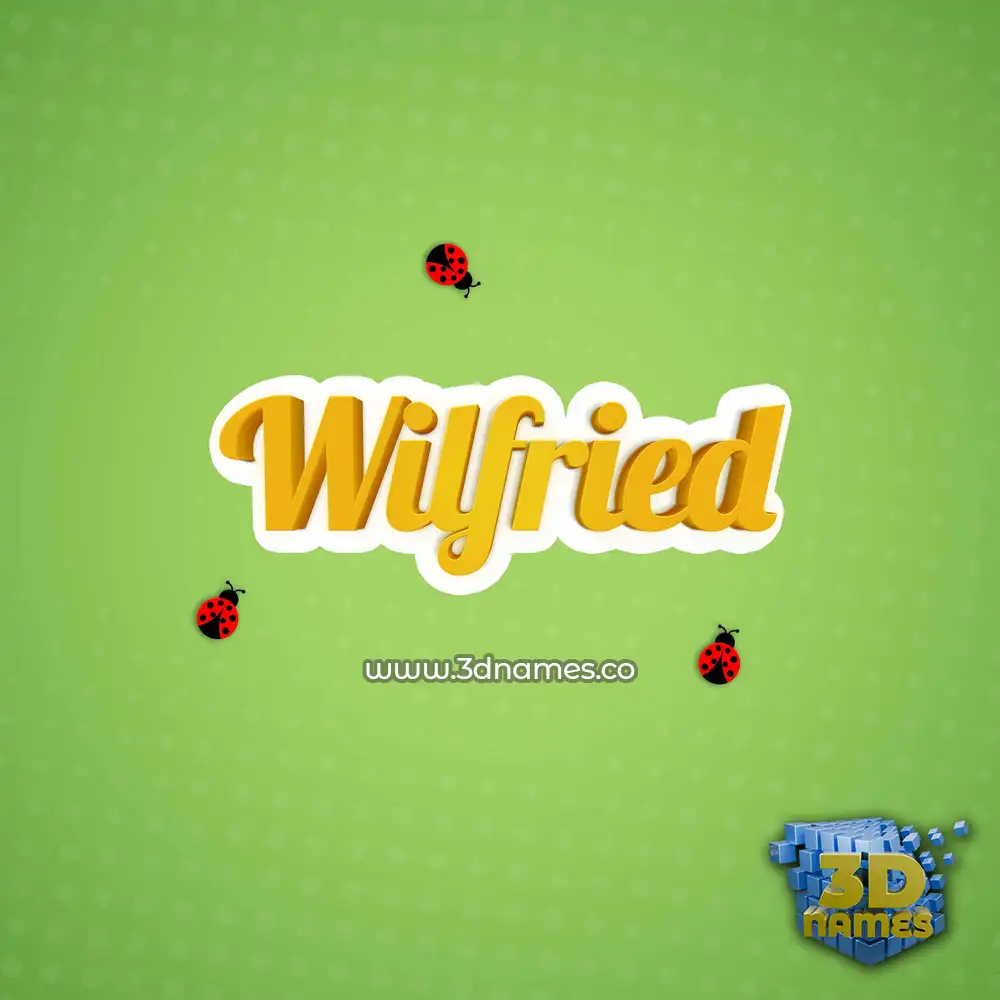 wilfried in Ladybugs style - 3D name wallpaper