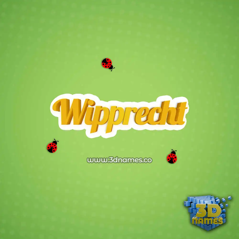 wipprecht in Ladybugs style - 3D name wallpaper