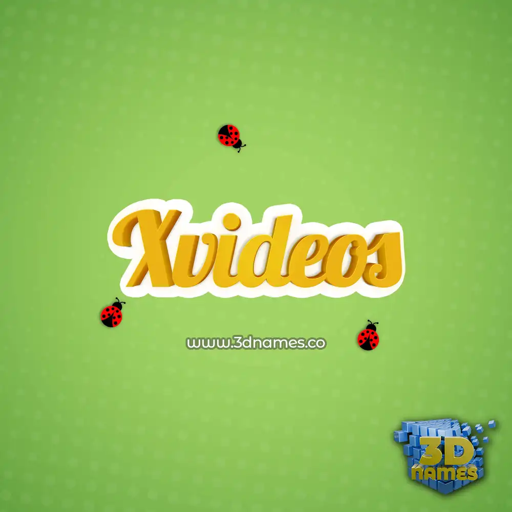 xvideos in Ladybugs style - 3D name wallpaper