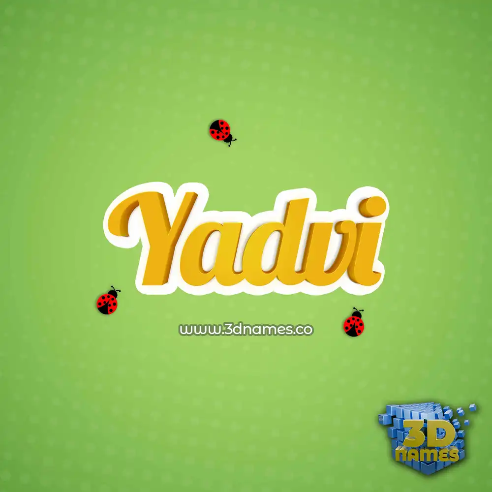 yadvi in Ladybugs style - 3D name wallpaper