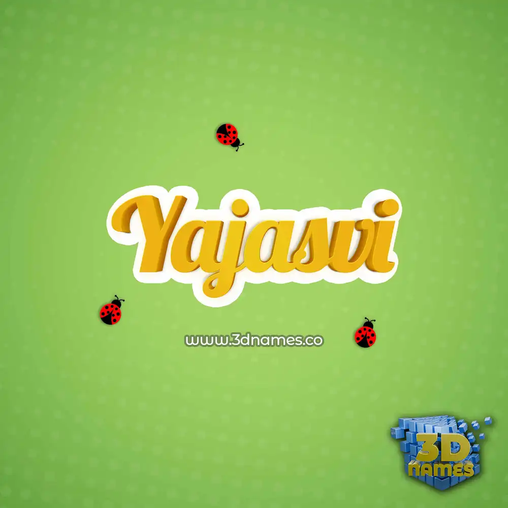 yajasvi in Ladybugs style - 3D name wallpaper