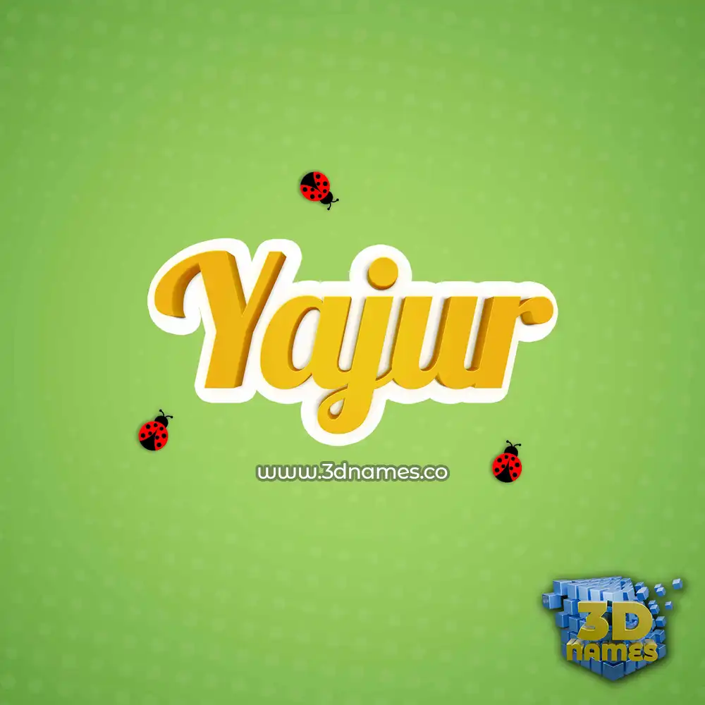 yajur in Ladybugs style - 3D name wallpaper