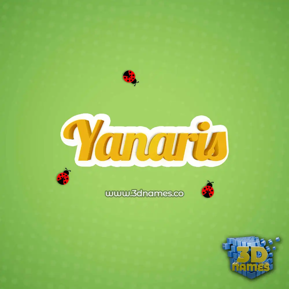 yanaris in Ladybugs style - 3D name wallpaper