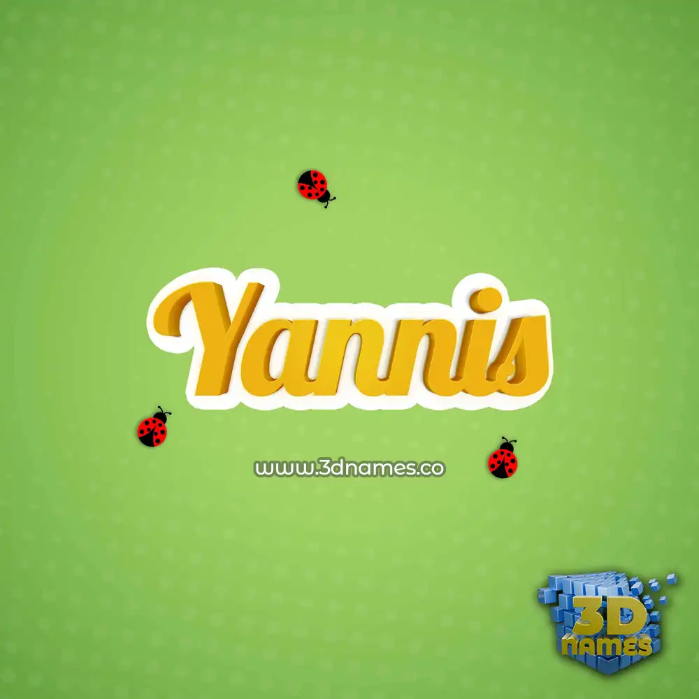 yannis in Ladybugs style - 3D name wallpaper
