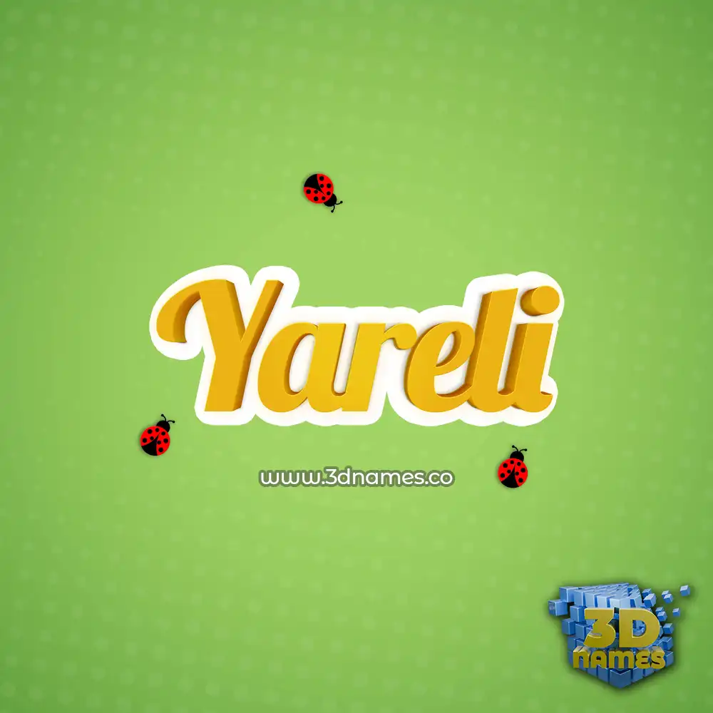 yareli in Ladybugs style - 3D name wallpaper