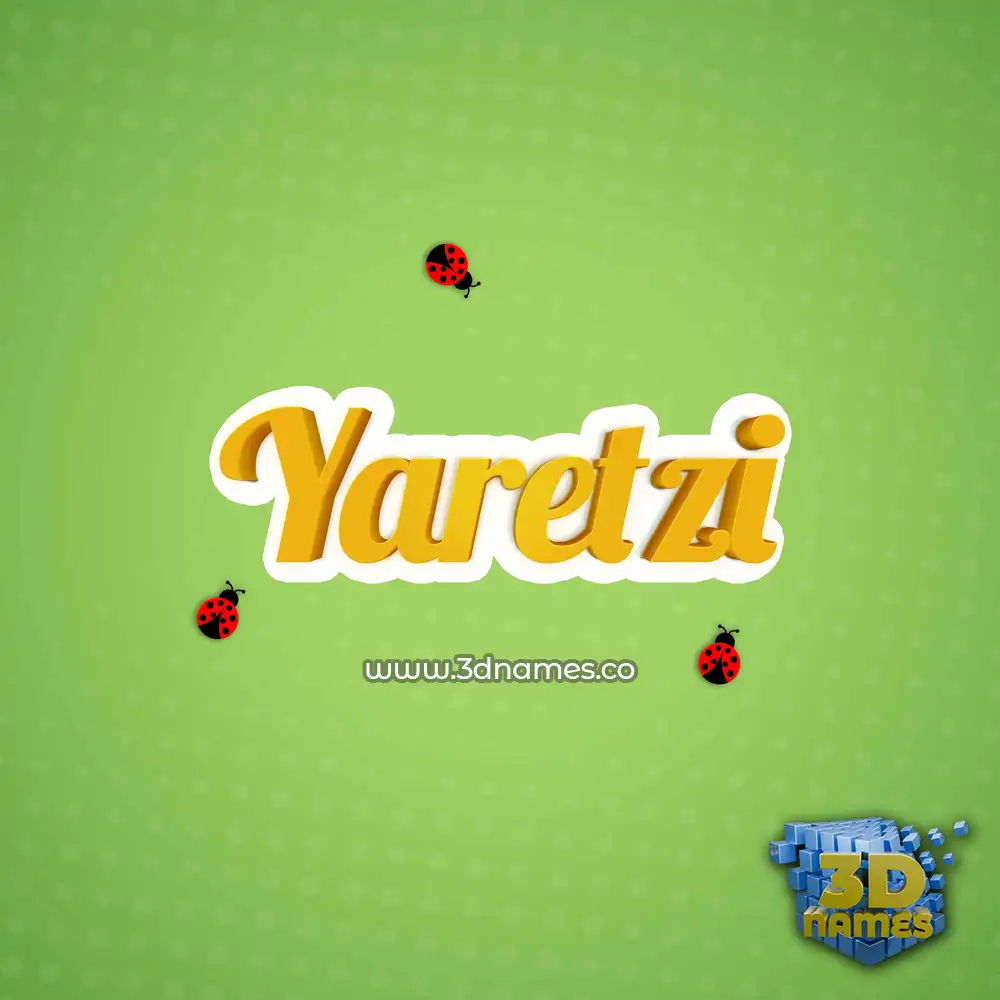 yaretzi in Ladybugs style - 3D name wallpaper