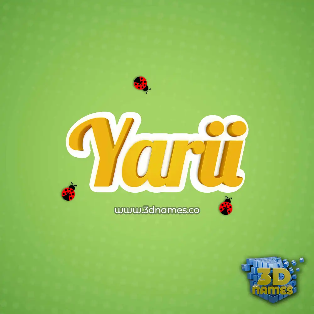 yarii in Ladybugs style - 3D name wallpaper