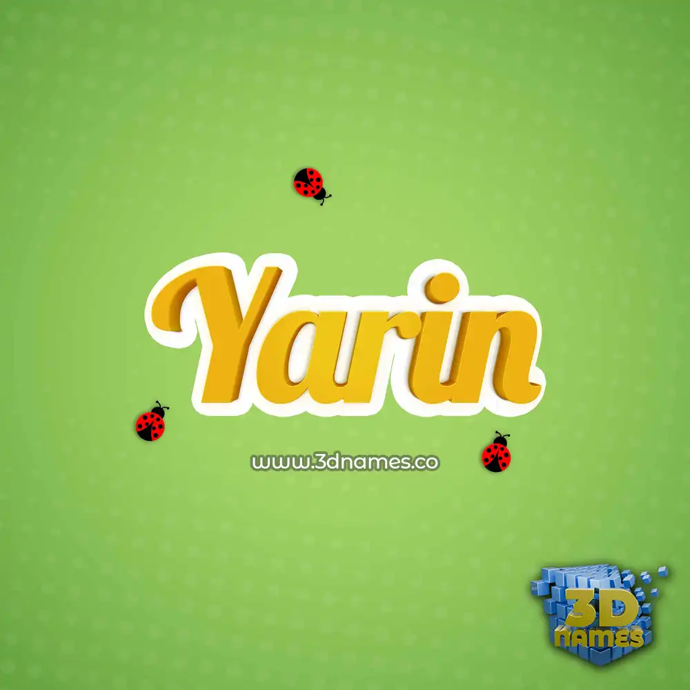 yarin in Ladybugs style - 3D name wallpaper