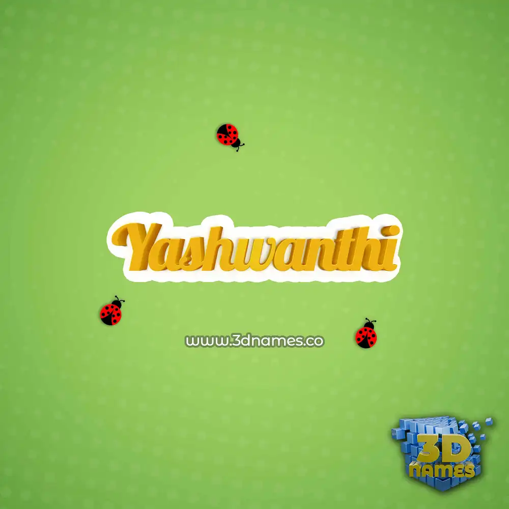 yashwanthi in Ladybugs style - 3D name wallpaper