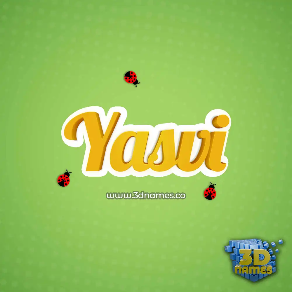 yasvi in Ladybugs style - 3D name wallpaper