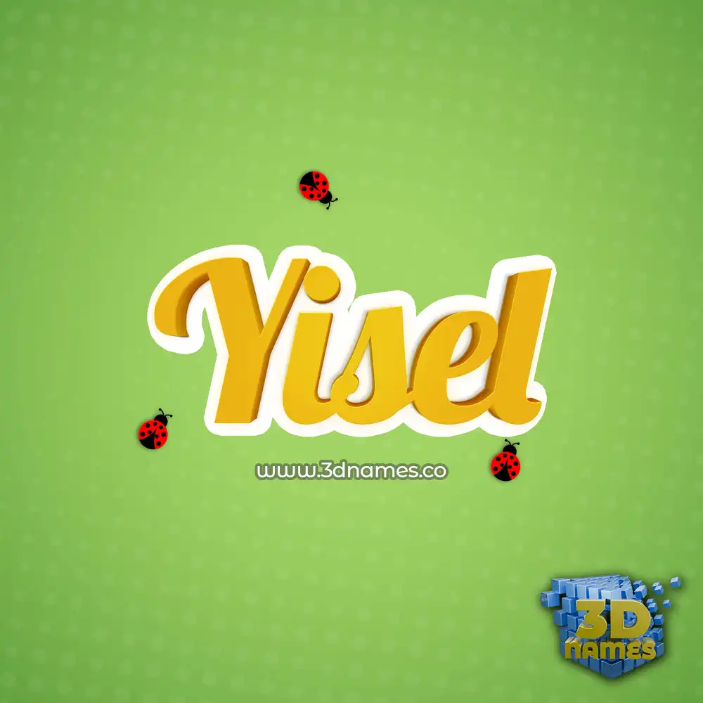 yisel in Ladybugs style - 3D name wallpaper