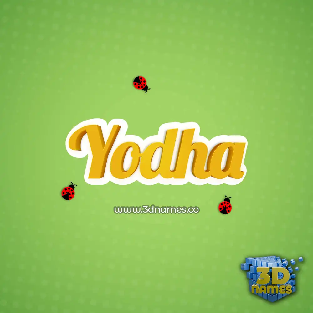 yodha in Ladybugs style - 3D name wallpaper