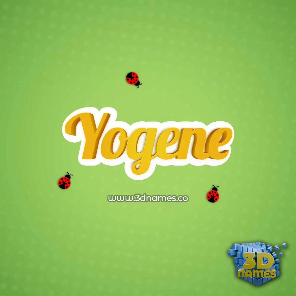 yogene in Ladybugs style - 3D name wallpaper