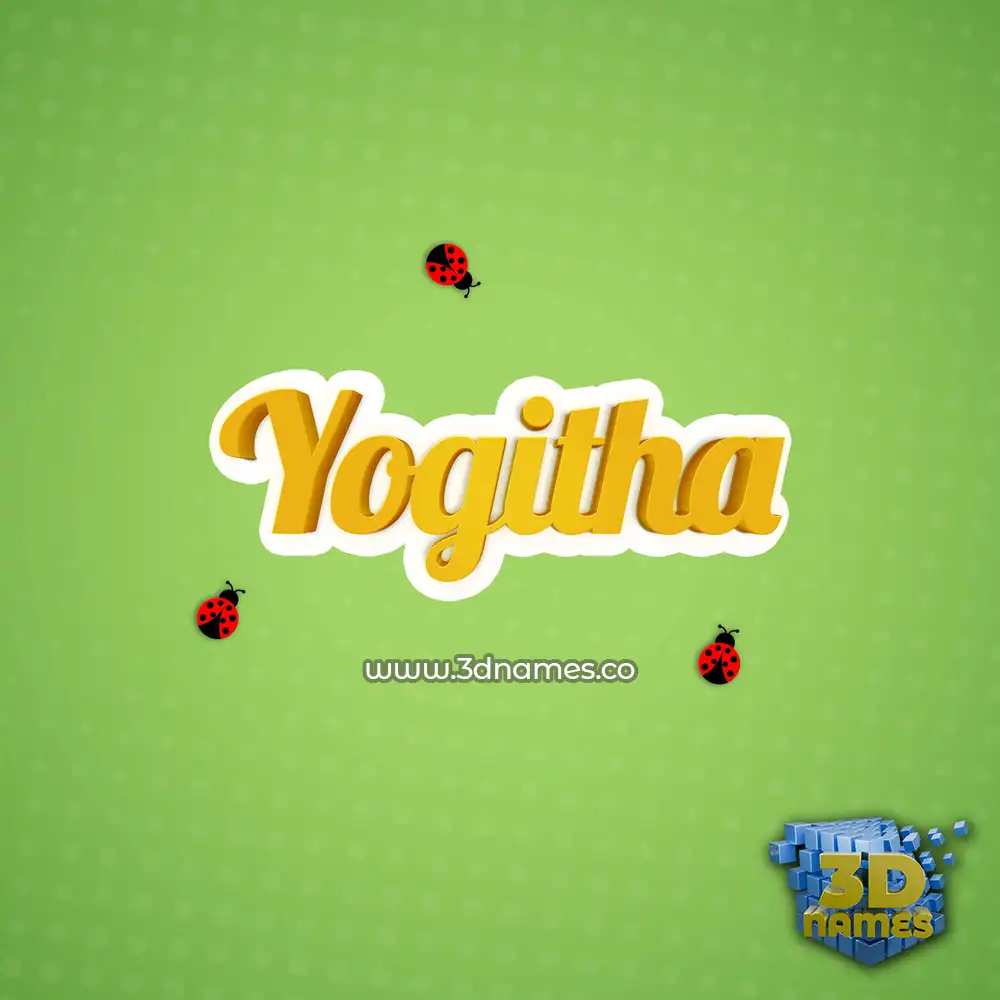 yogitha in Ladybugs style - 3D name wallpaper