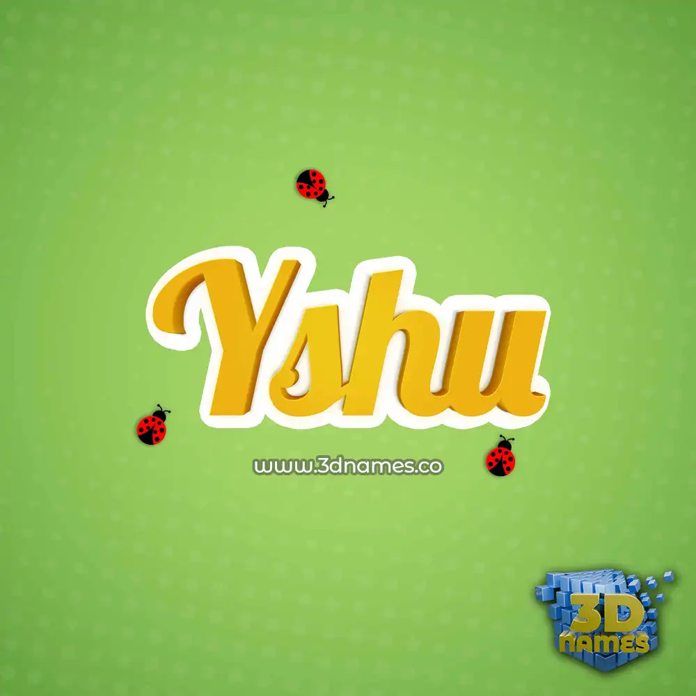 yshu in Ladybugs style - 3D name wallpaper