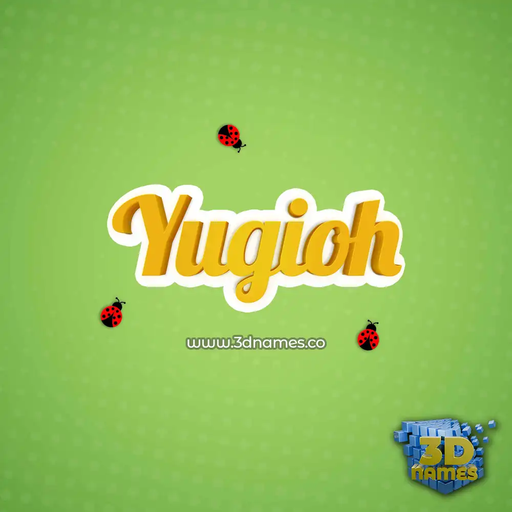yugioh in Ladybugs style - 3D name wallpaper