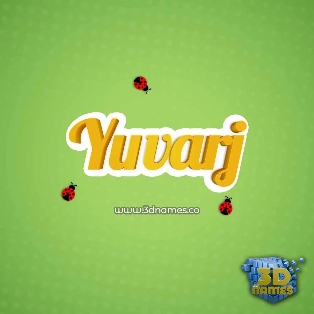 yuvarj in Ladybugs style - 3D name wallpaper